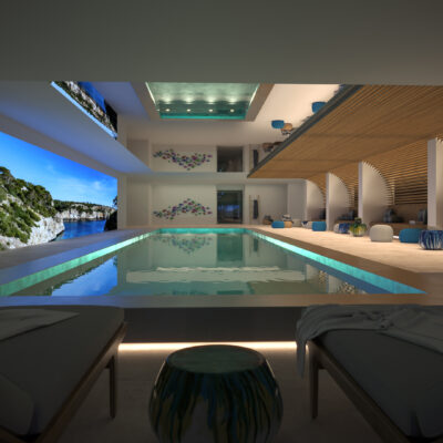 Innenpool im Spa von Blue Elements